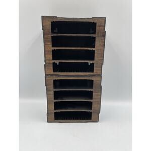 Vintage MUSICMATE 8 Slot Modular Tape Organizer Atari cartridge /game Holder